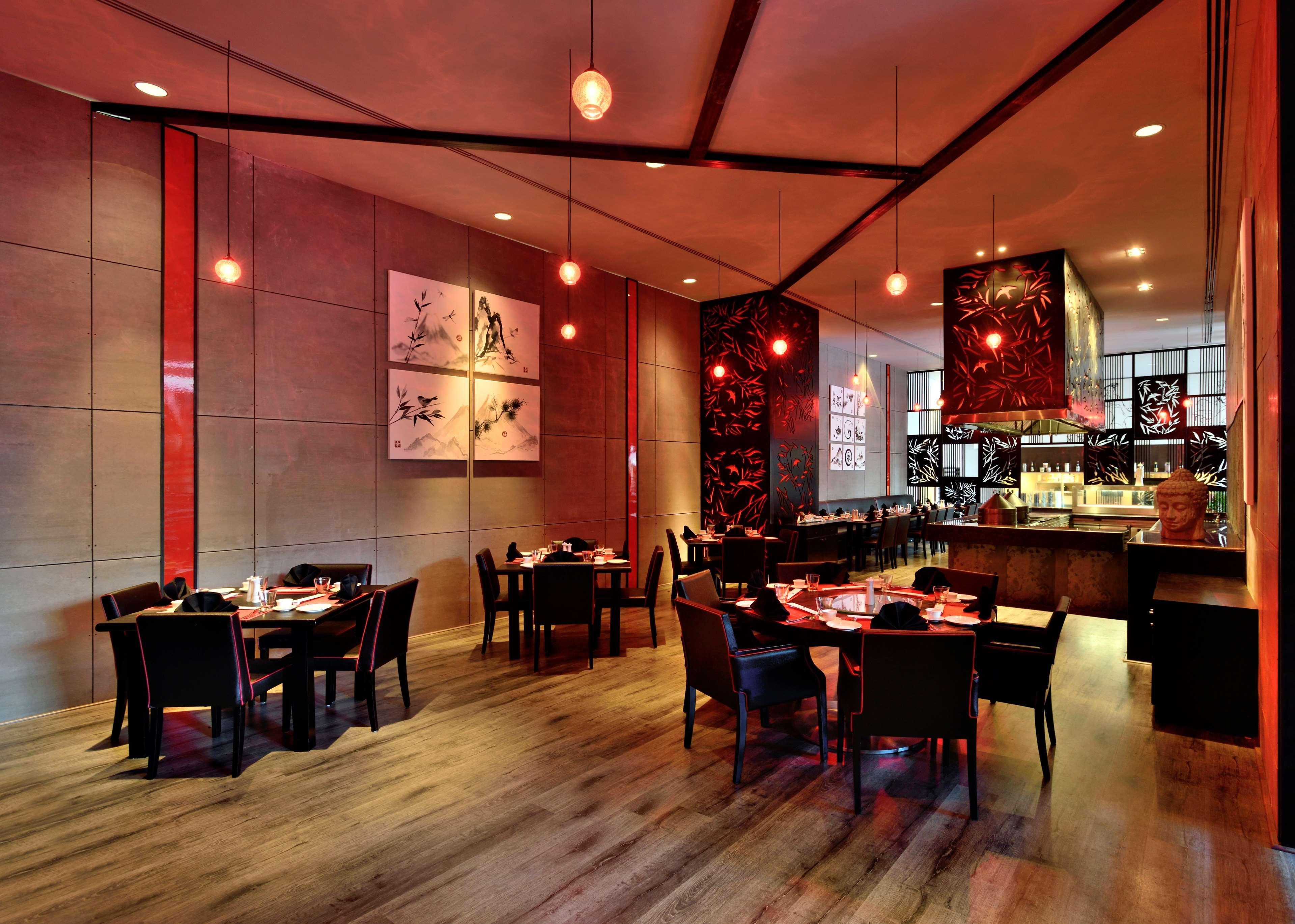 Radisson Blu Plaza Hotel Hyderabad Banjara Hills Экстерьер фото The interior of a restaurant